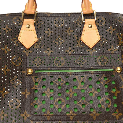 Louis Vuitton LOUIS VUITTON Monogram Perforated Speedy 30 Green 7 of 13