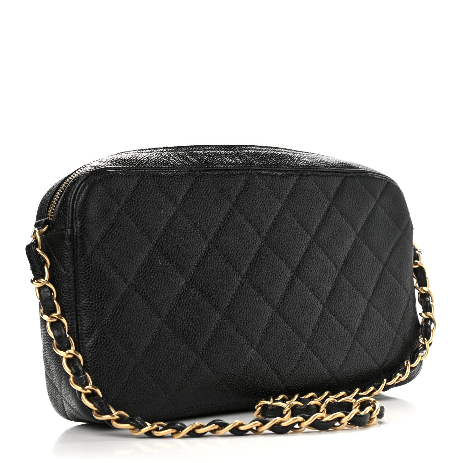 Chanel Caviar Quilted CC Camera Shoulder Bag Black 3 of 15