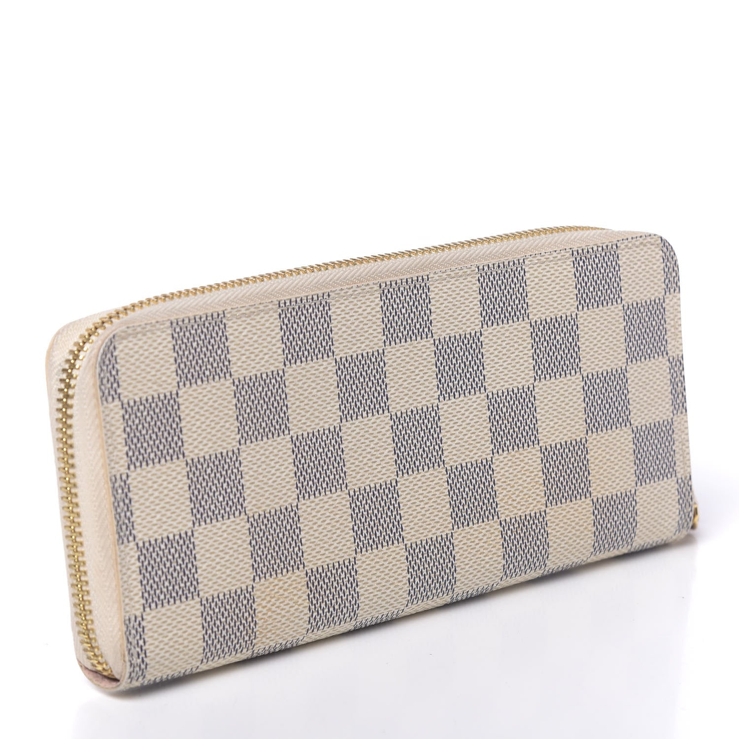 Louis Vuitton Damier Azur Clemence Wallet Rose Ballerine 3 of 9