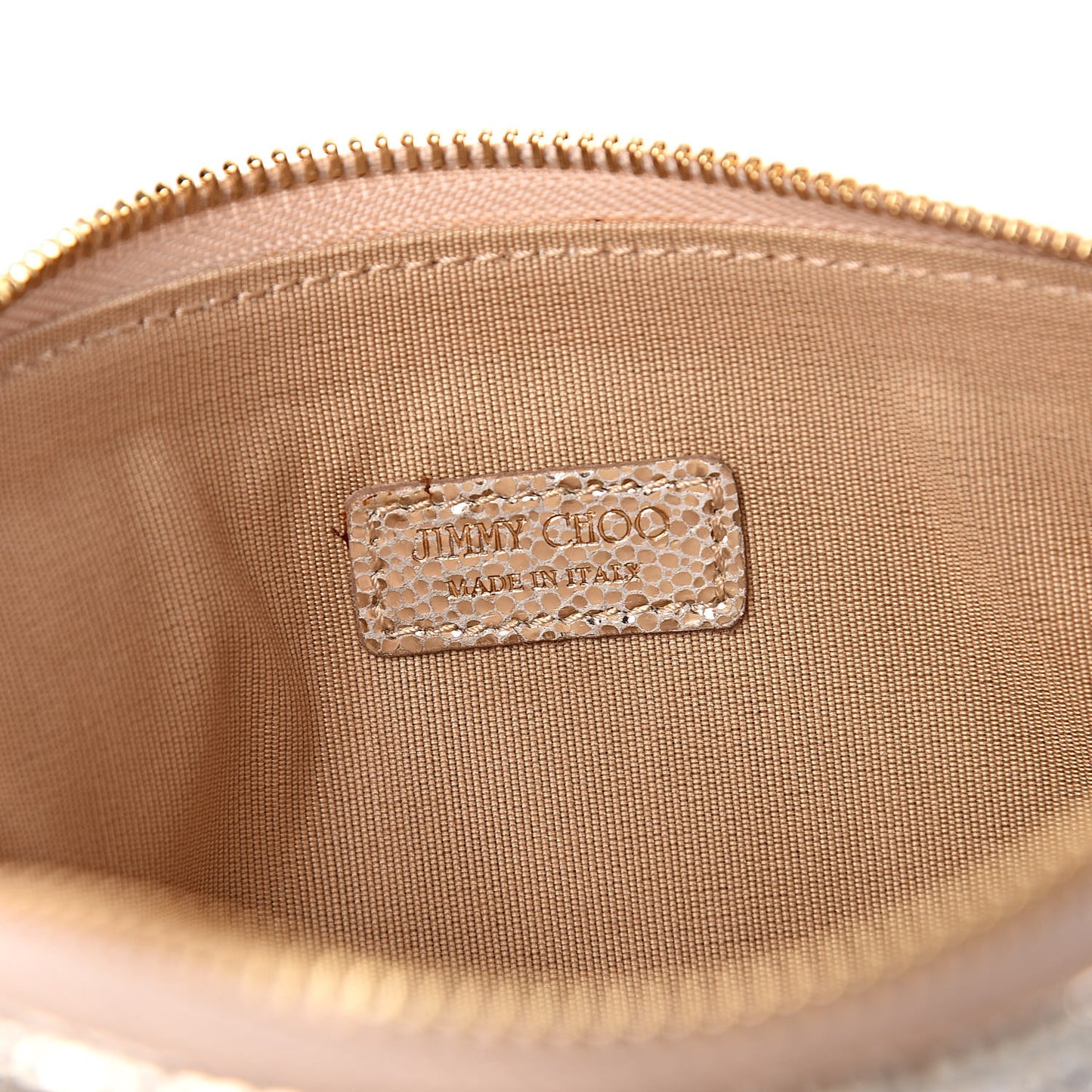 Glitter Fabric Shoulder Bag Champagne
