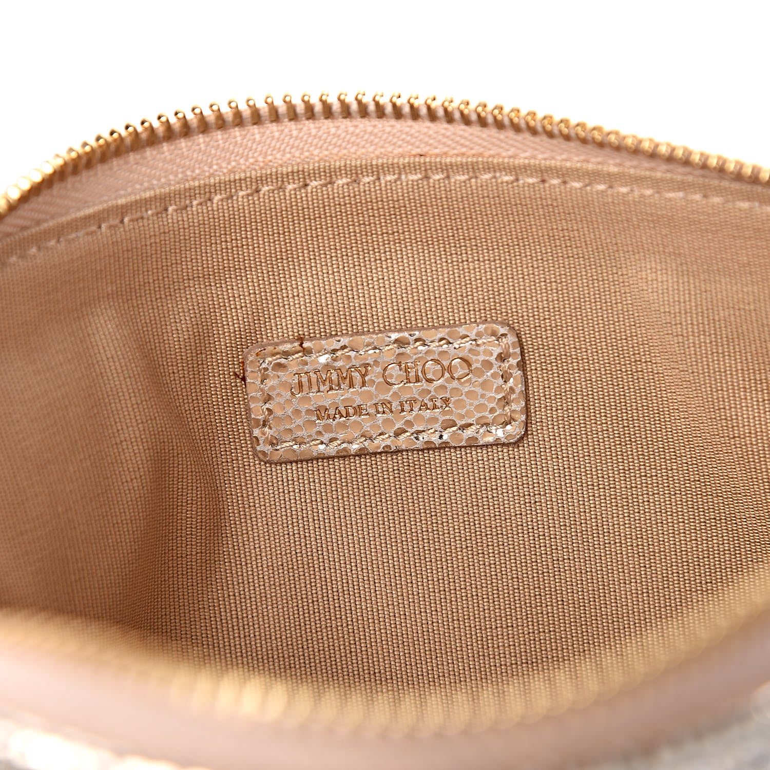 Jimmy Choo Glitter Fabric Shoulder Bag Champagne 6 of 10