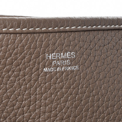 Hermes Taurillon Clemence Evelyne III GM Etoupe 6 of 7
