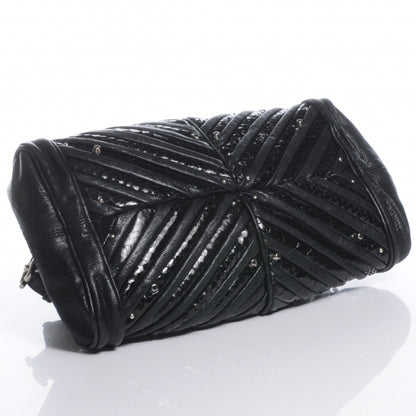 Chloe Python Chevron Paddington Black 4 of 9