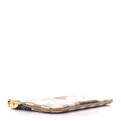 Louis Vuitton Damier Azur Trunks Labels Pochette Milla MM 4 of 15