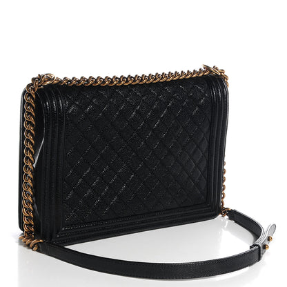 Chanel Caviar Quilted Large Boy Flap Black 3 of 7