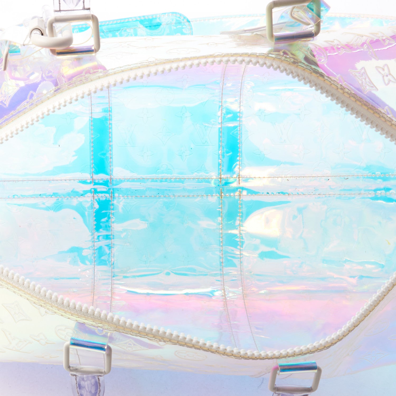Louis Vuitton PVC Monogram Keepall Bandouliere 50 Iridescent Prism 4 of 7