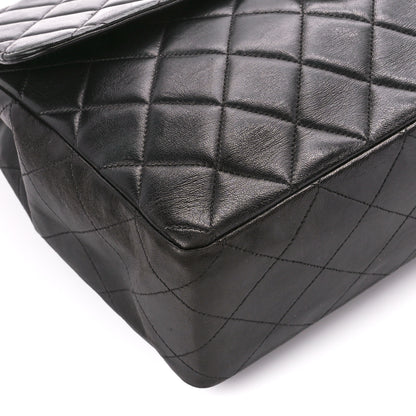 Chanel Lambskin Quilted Jumbo Single Flap Black 10 of 12