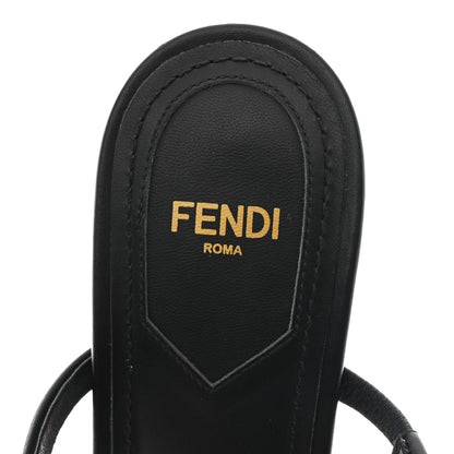 Fendi Calfskin Fendi First Mule Sandals 39 Black 9 of 9