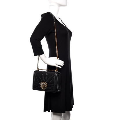 Dolce & Gabbana Calfskin Large Devotion Bag Black 2 of 8