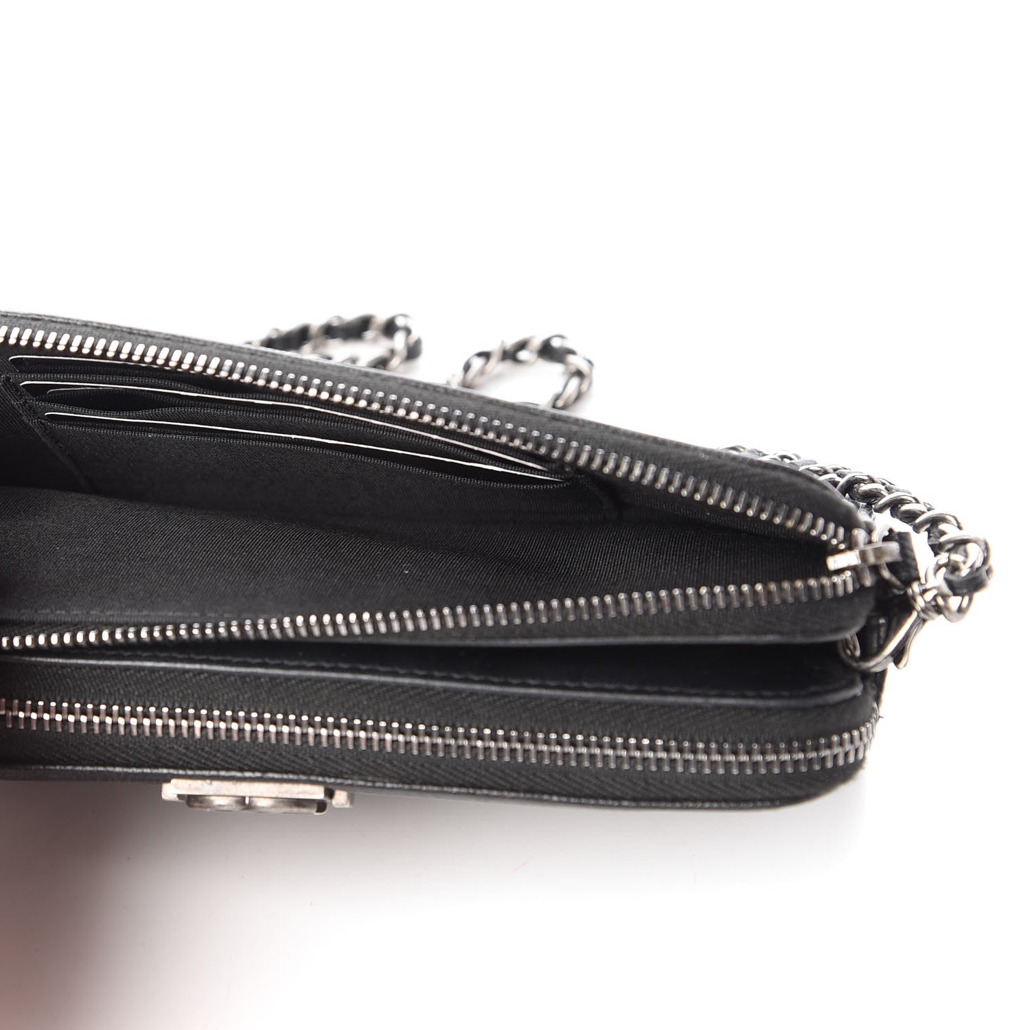 Chanel Caviar Quilted Small Boy Clutch With Chain Black 5 of 14