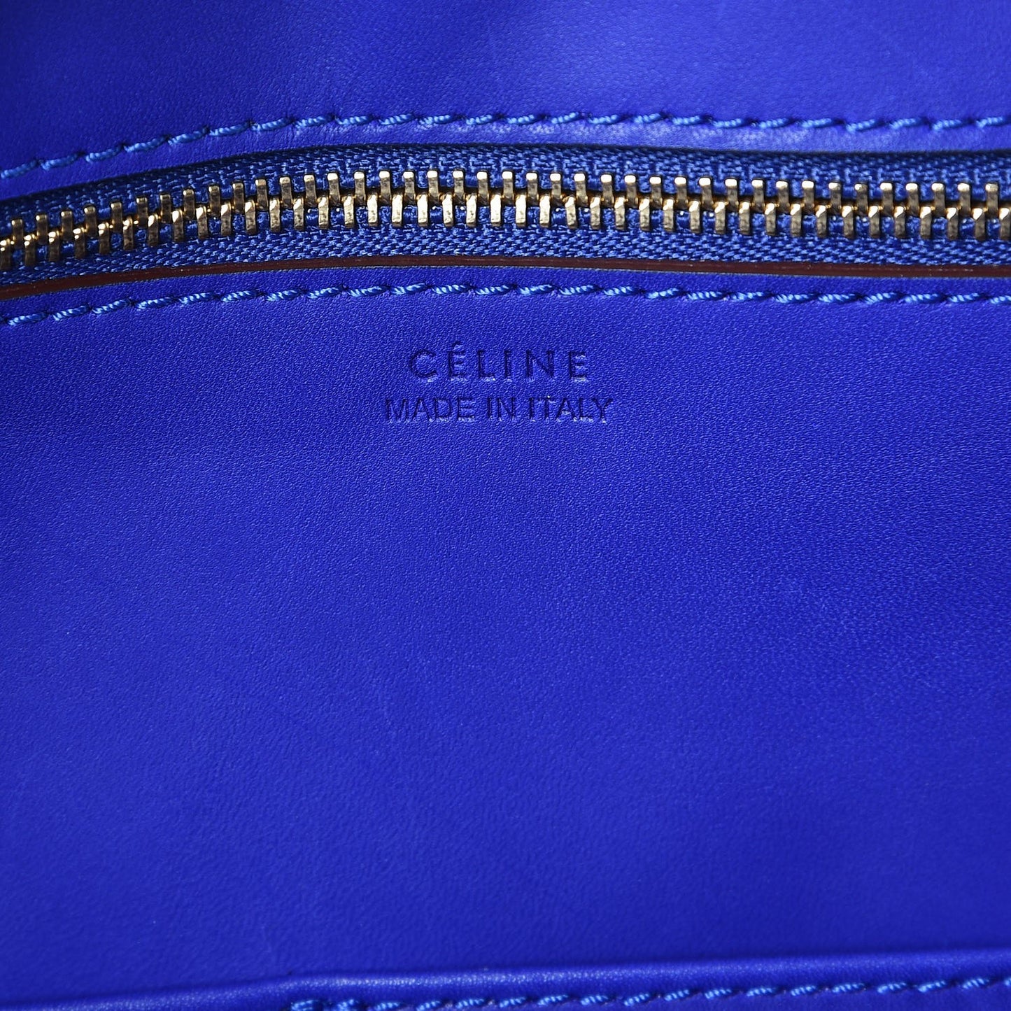 Natural Calfskin Mini Tie Knot Tote Indigo