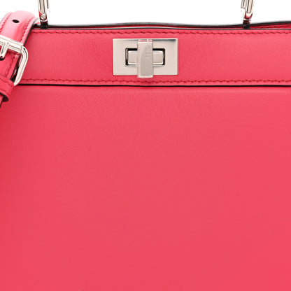 Fendi Shiny Nappa Petite Peekaboo I SEE U Satchel Lampone 9 of 12