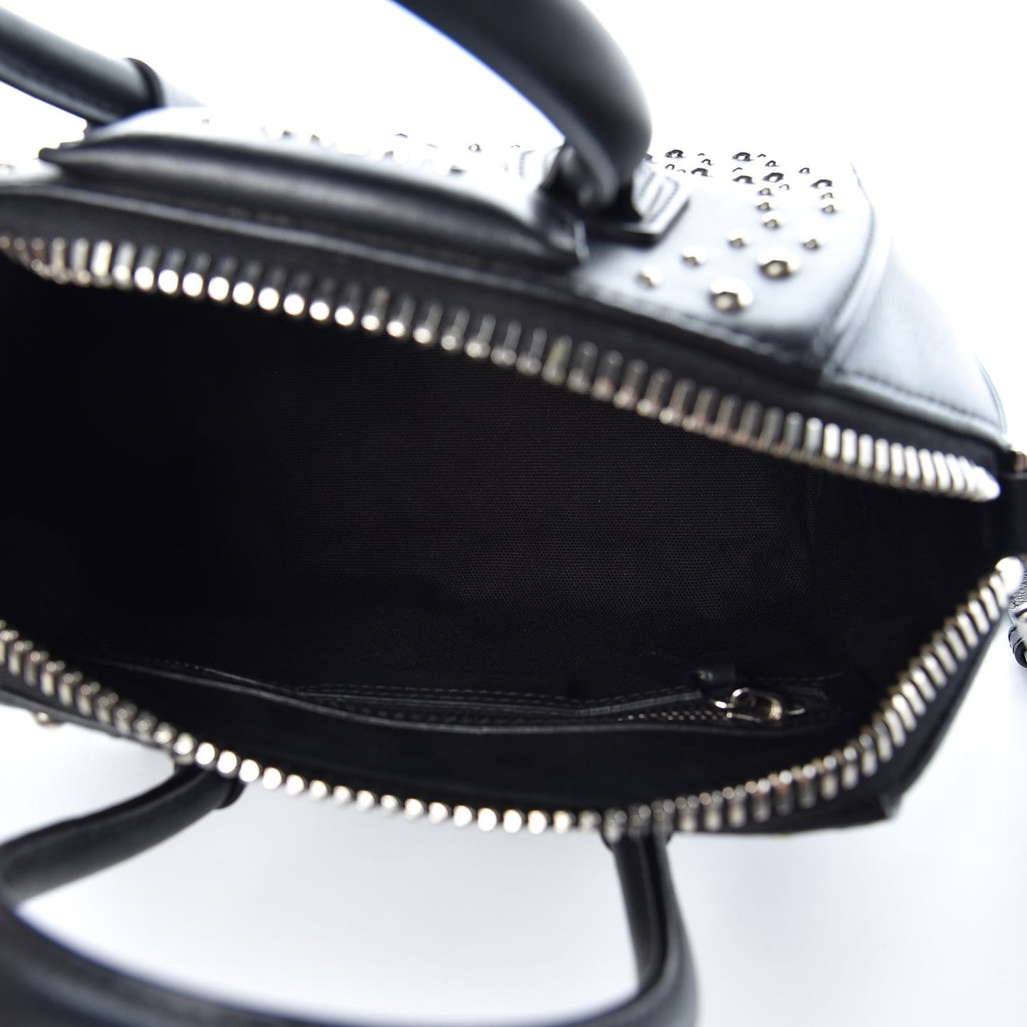 Smooth Calfskin Mini Studded Antigona Black