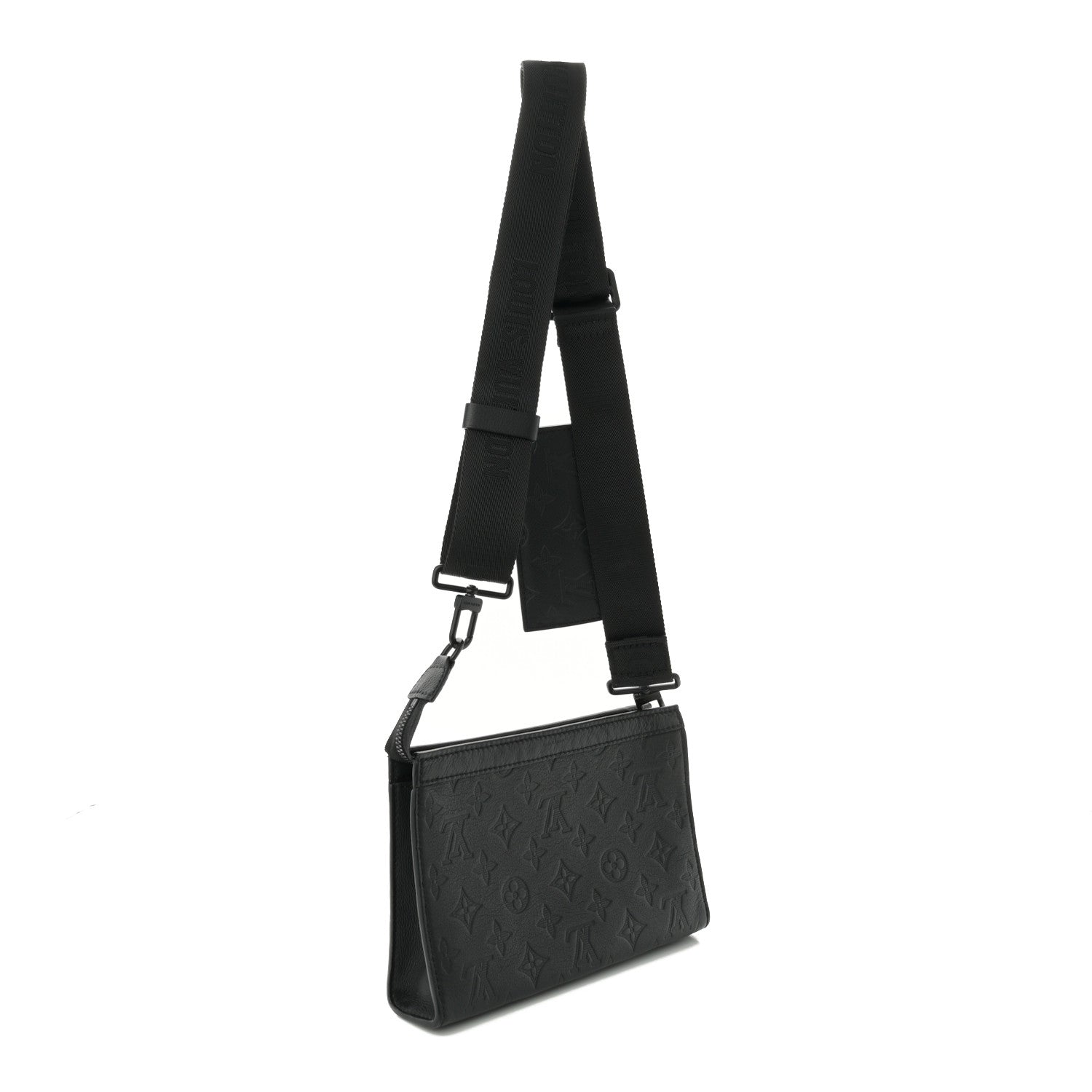 Louis Vuitton Calfskin Monogram Shadow Gaston Wearable Wallet 3 of 10