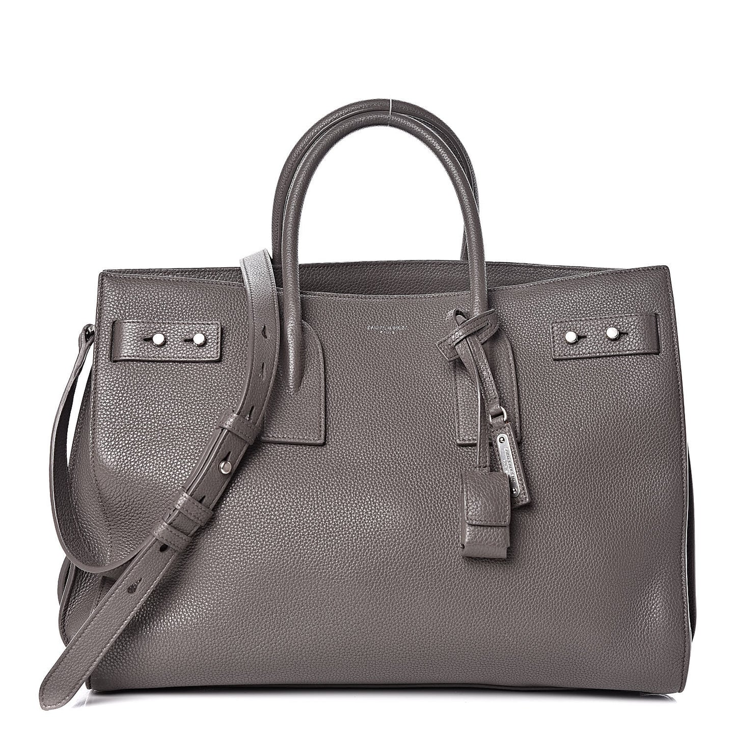 Grained Calfskin Medium Souple Sac De Jour Kaki Militaire