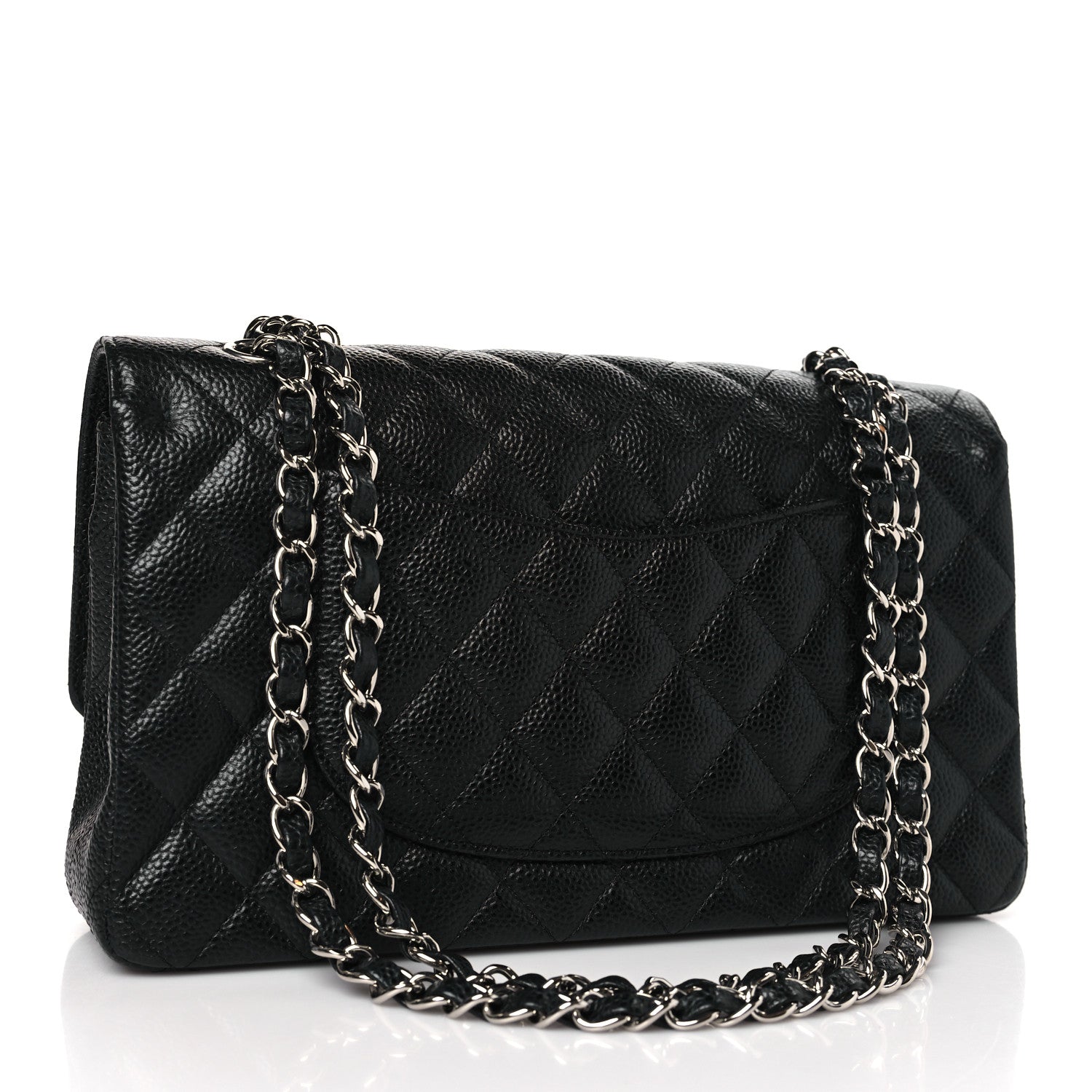 Chanel Caviar Quilted Medium Double Flap Black 3 of 10