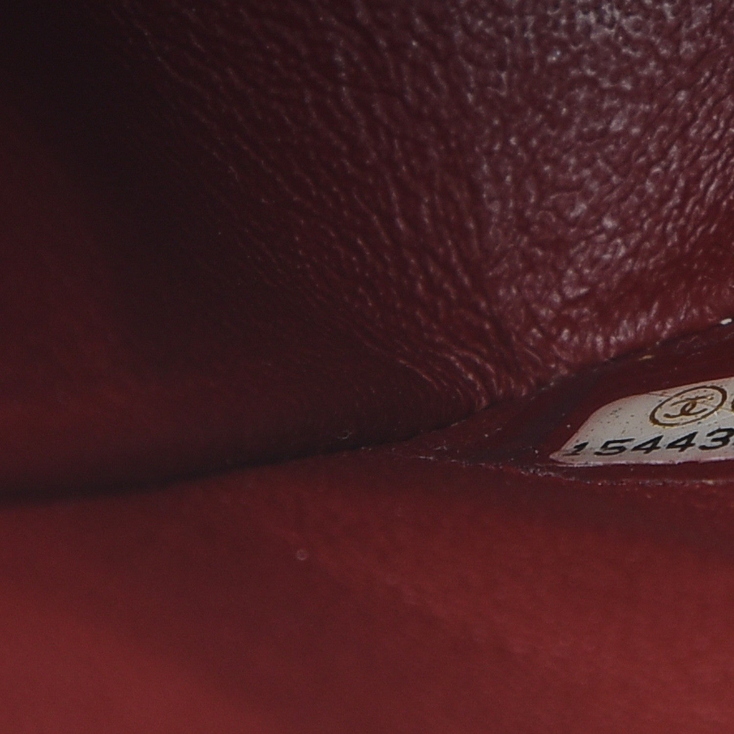 Chanel Caviar Quilted Medium Double Flap Dark Red 8 of 11
