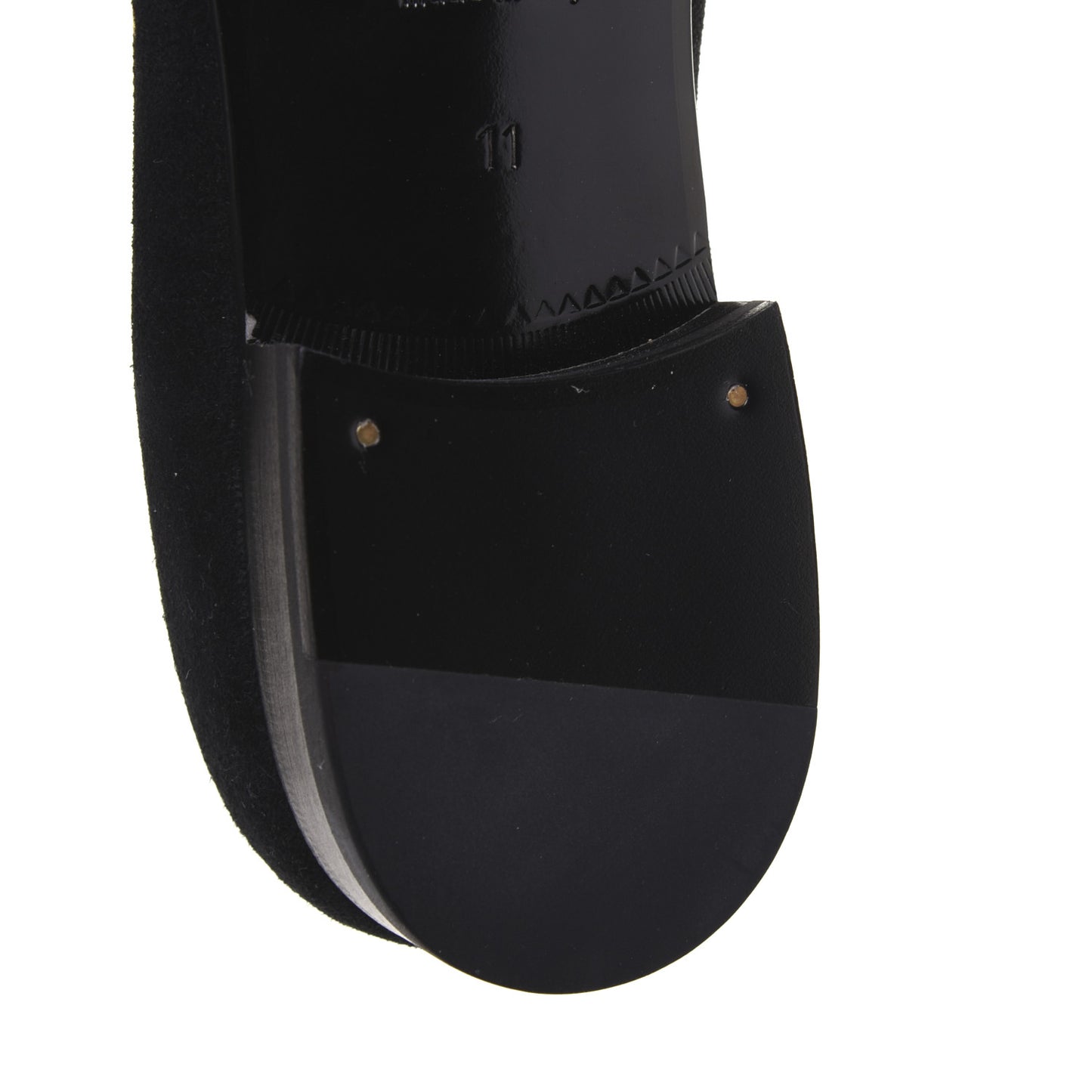 Suede Dragon Embroidered Mens Loafers 11 Black