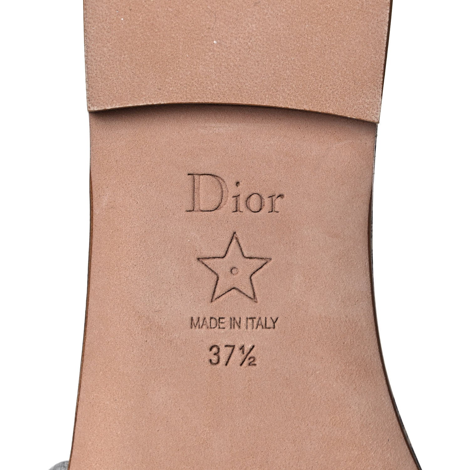 Christian Dior Canvas Toile de Jouy Embroidered Dway Flat Slide Sandals 37.5 Light Grey 6 of 9
