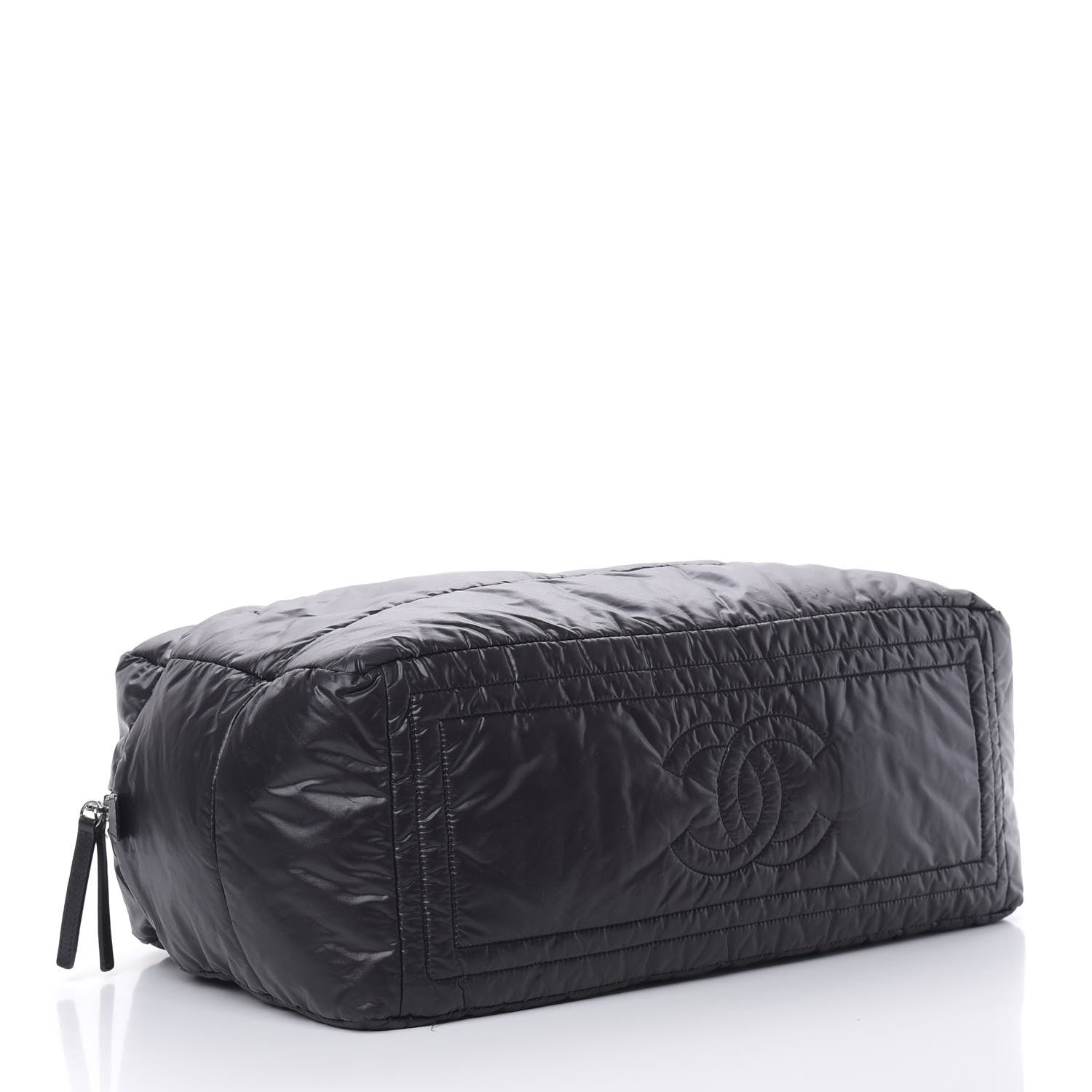 Chanel Nylon Quilted Large Coco Cocoon Tote Black 4 of 11