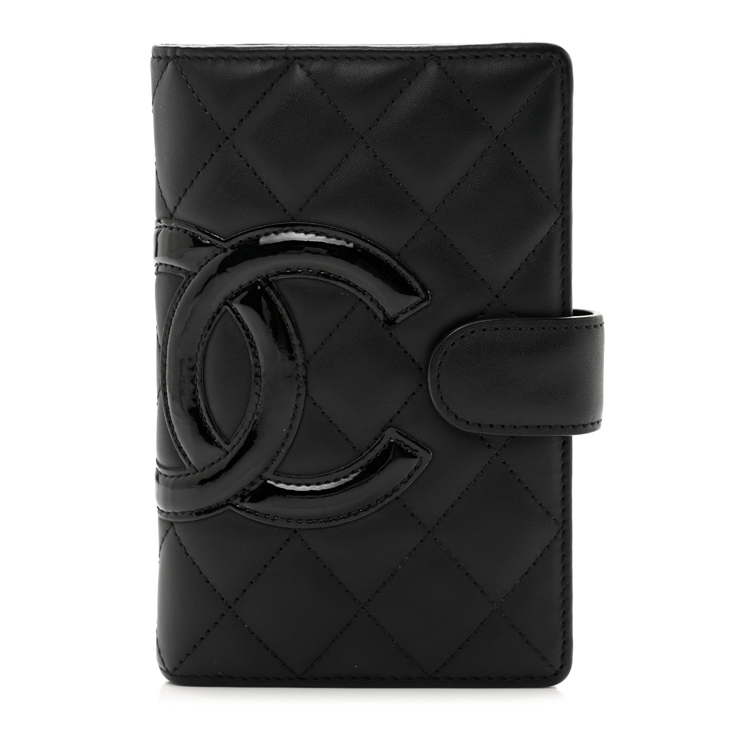 Chanel Calfskin Cambon Zipped Pocket Wallet Black 1 of 8