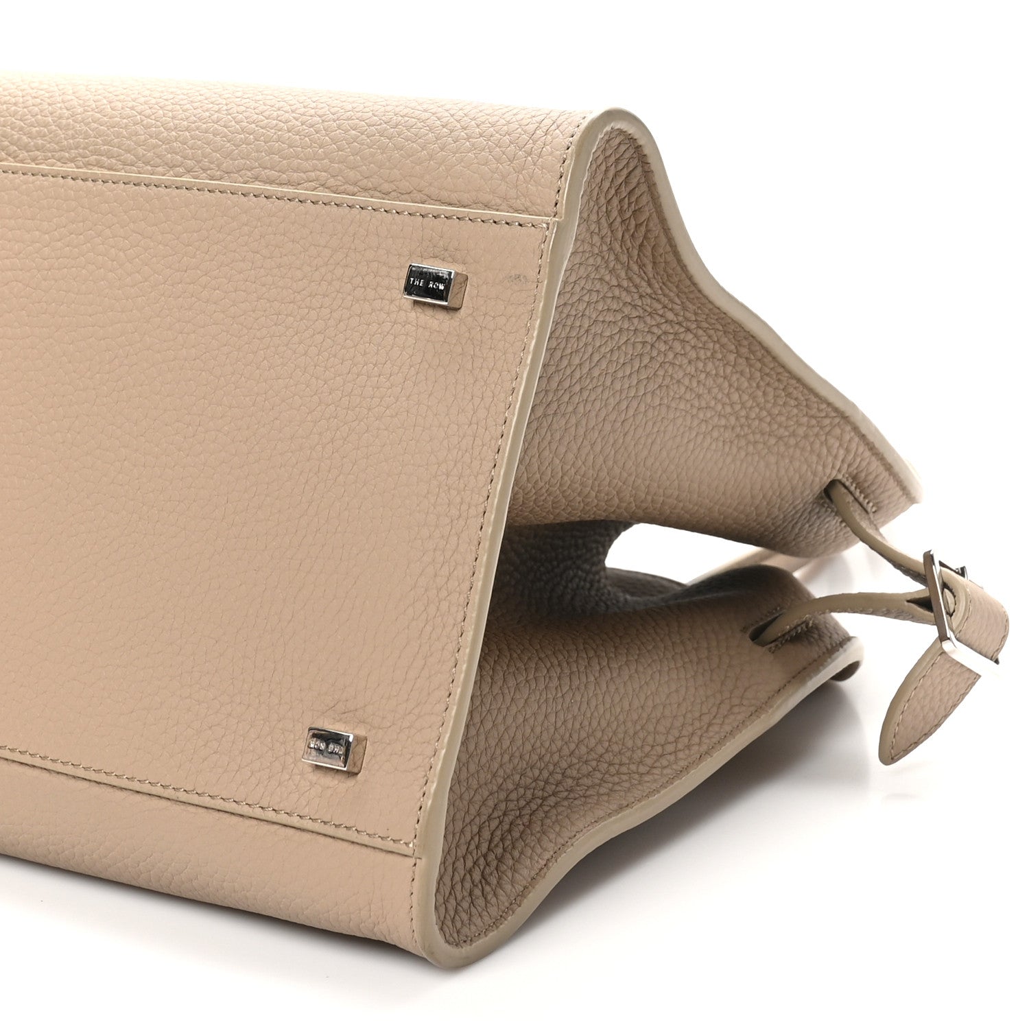 The Row Matte Grained Calfskin Soft Margaux 12 Dark Taupe 9 of 9