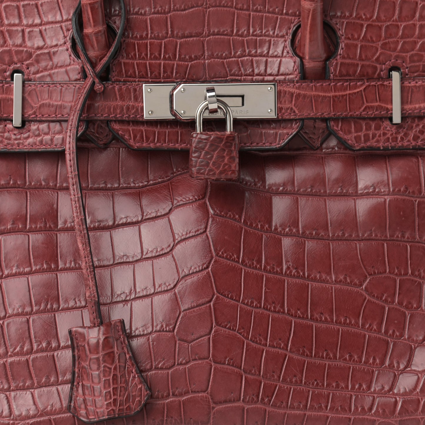 Matte Niloticus Crocodile Birkin 30 Rouge H
