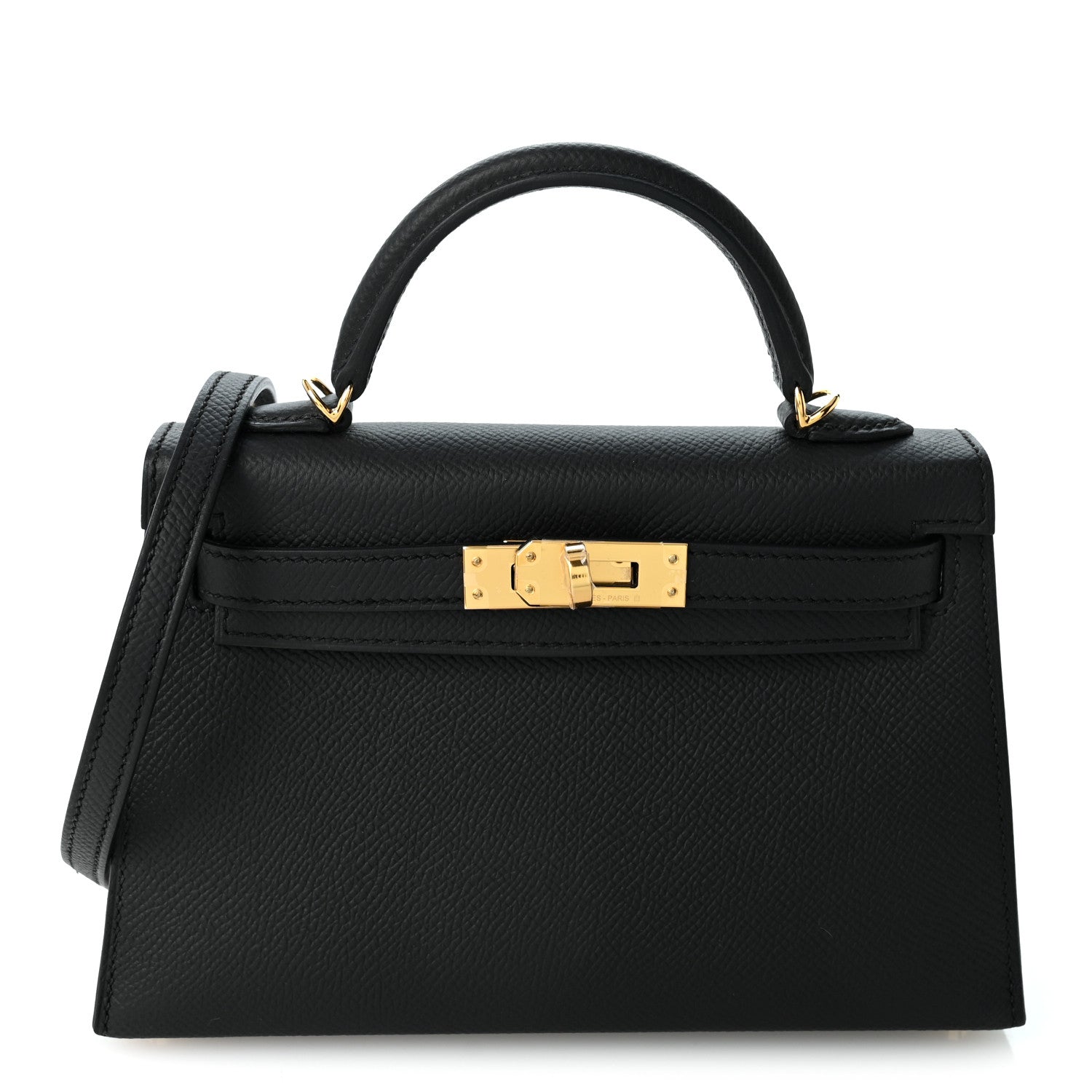 Hermes Epsom Mini Kelly Sellier 20 Black 1 of 11