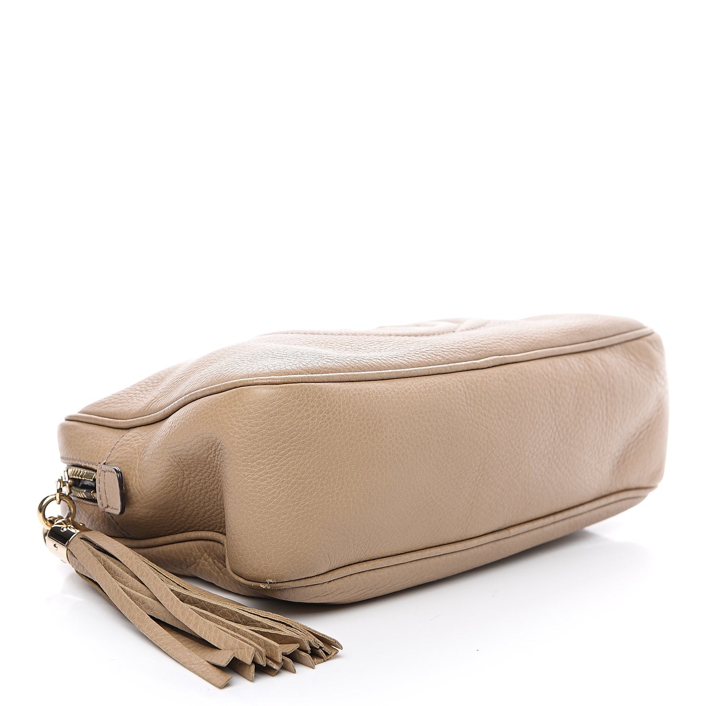 Pebbled Calfskin Small Soho Bowler Camelia