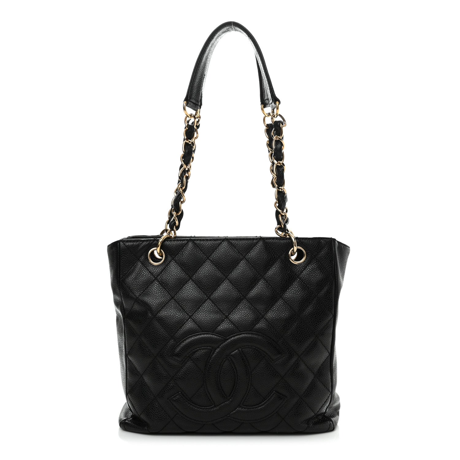 Chanel Caviar Quilted Petit Shopping Tote PST Black 1 of 13