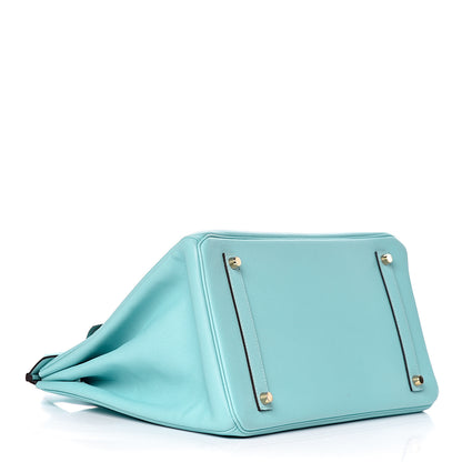 Hermes Epsom Birkin 35 Bleu Atoll 4 of 10