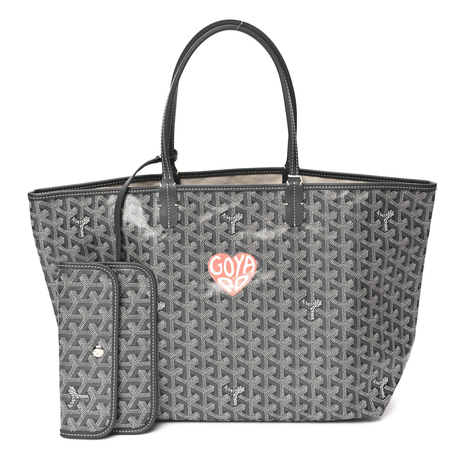 Goyard Goyardine Heart Saint Louis PM Grey 1 of 10