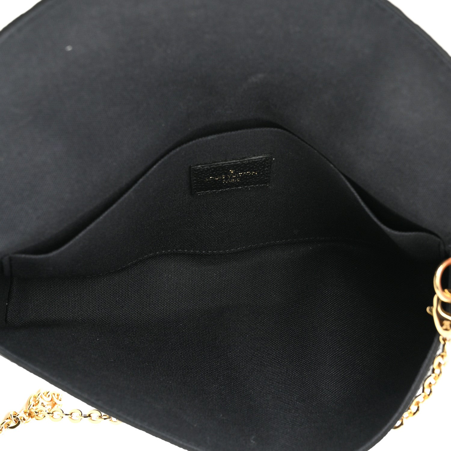 Louis Vuitton Empreinte Pochette Felicie Chain Wallet Black 6 of 10