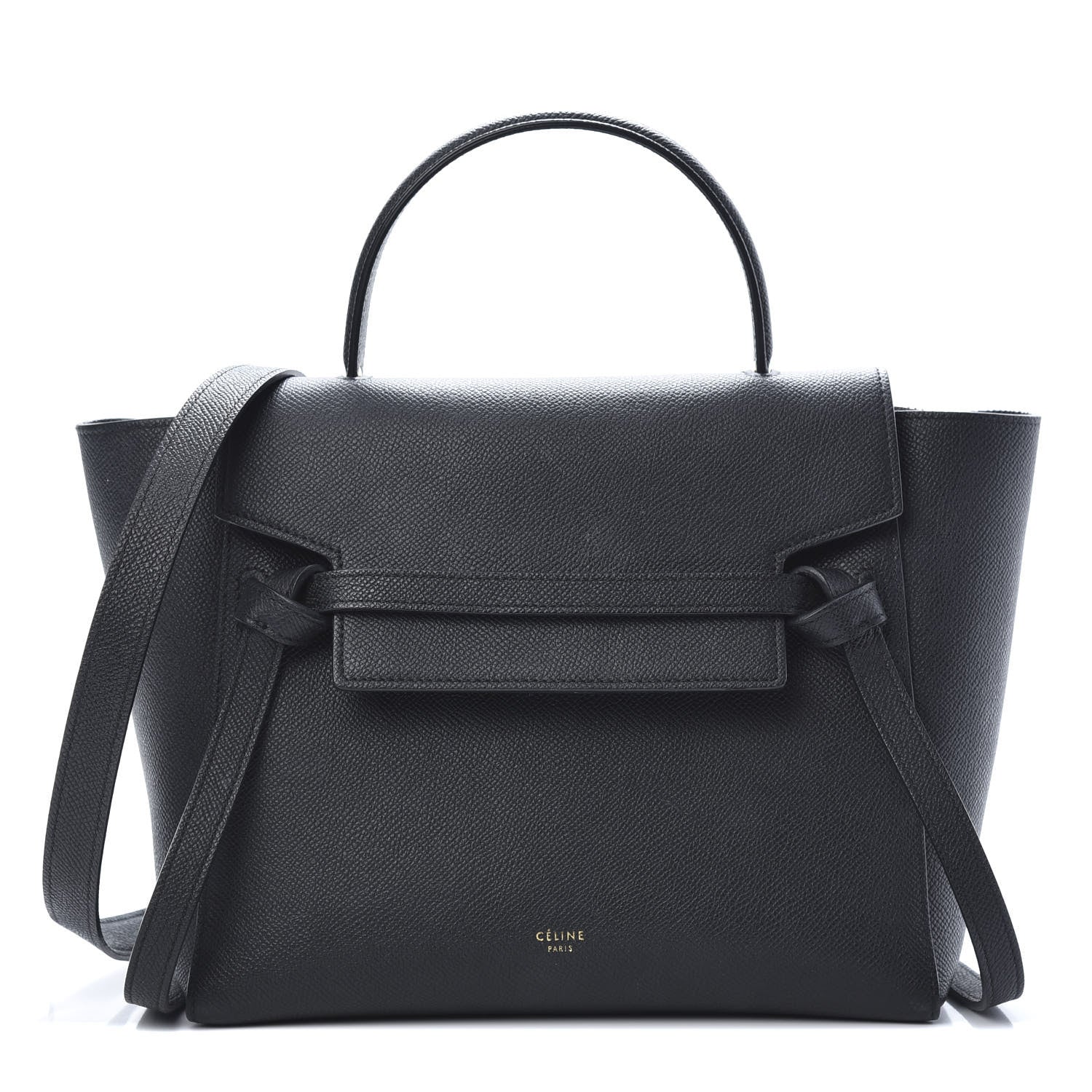 Celine Grained Calfskin Micro Belt Bag Black 1 of 14