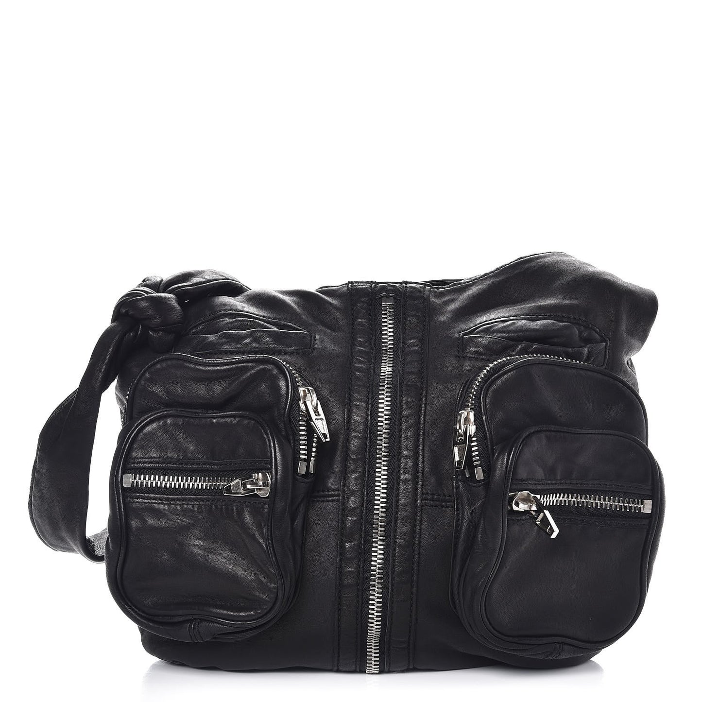 Lambskin Donna Hobo Black
