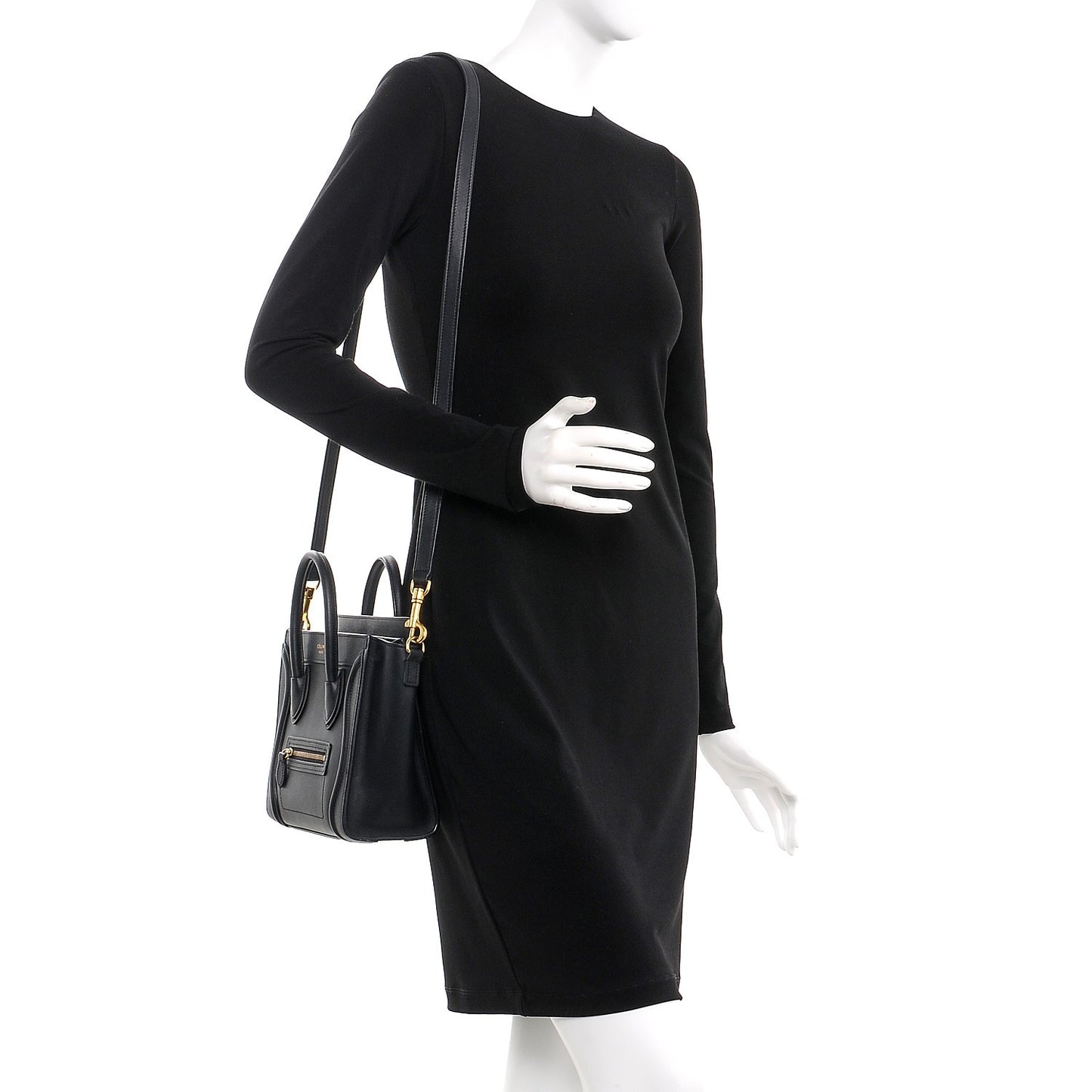 Smooth Calfskin Nano Luggage Black