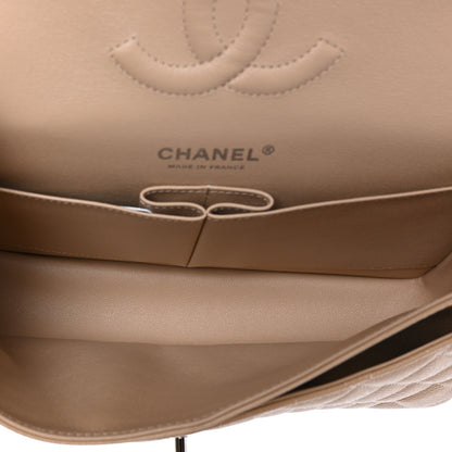 Chanel Caviar Quilted Medium Double Flap Beige 5 of 9