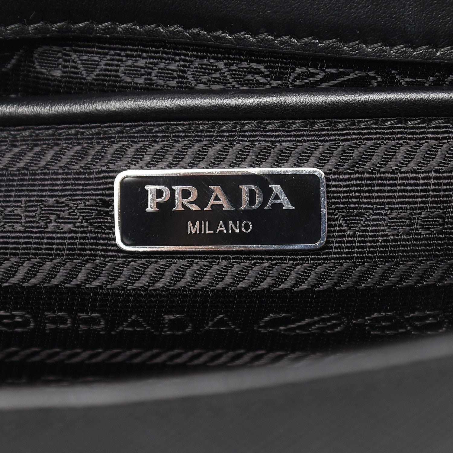 Prada Metallic Saffiano Soft Chain Shoulder Bag Silver 6 of 9