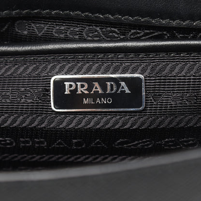 Prada Metallic Saffiano Soft Chain Shoulder Bag Silver 6 of 9