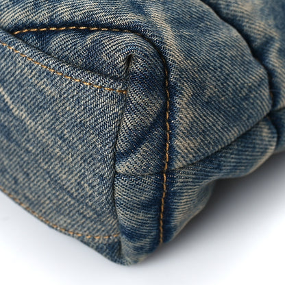 Saint Laurent Denim Quilted Toy Loulou Puffer Monogram Chain Satchel Blue Cinnamon 7 of 7