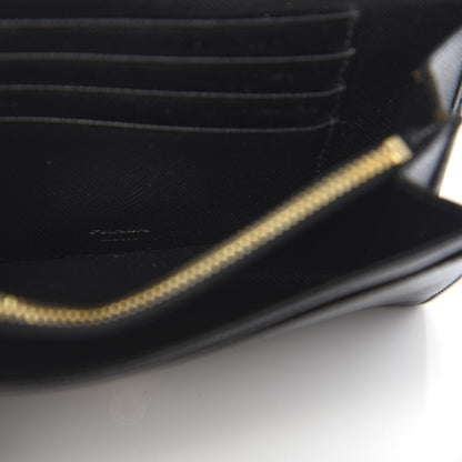 Prada Saffiano Metal Wristlet Black 8 of 9