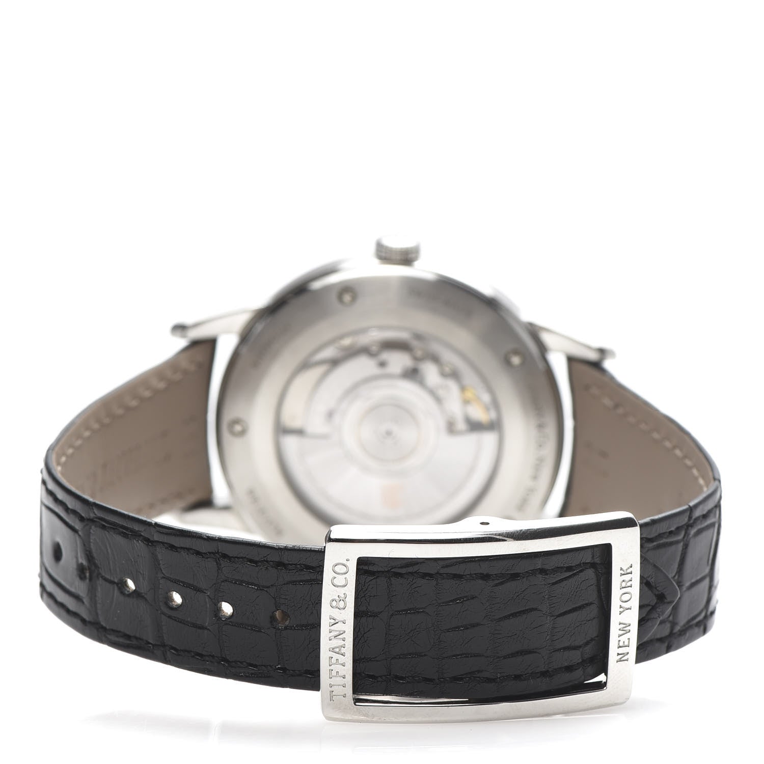 Tiffany Stainless Steel Alligator 40mm CT60 3-Hand Automatic Watch 4 of 7