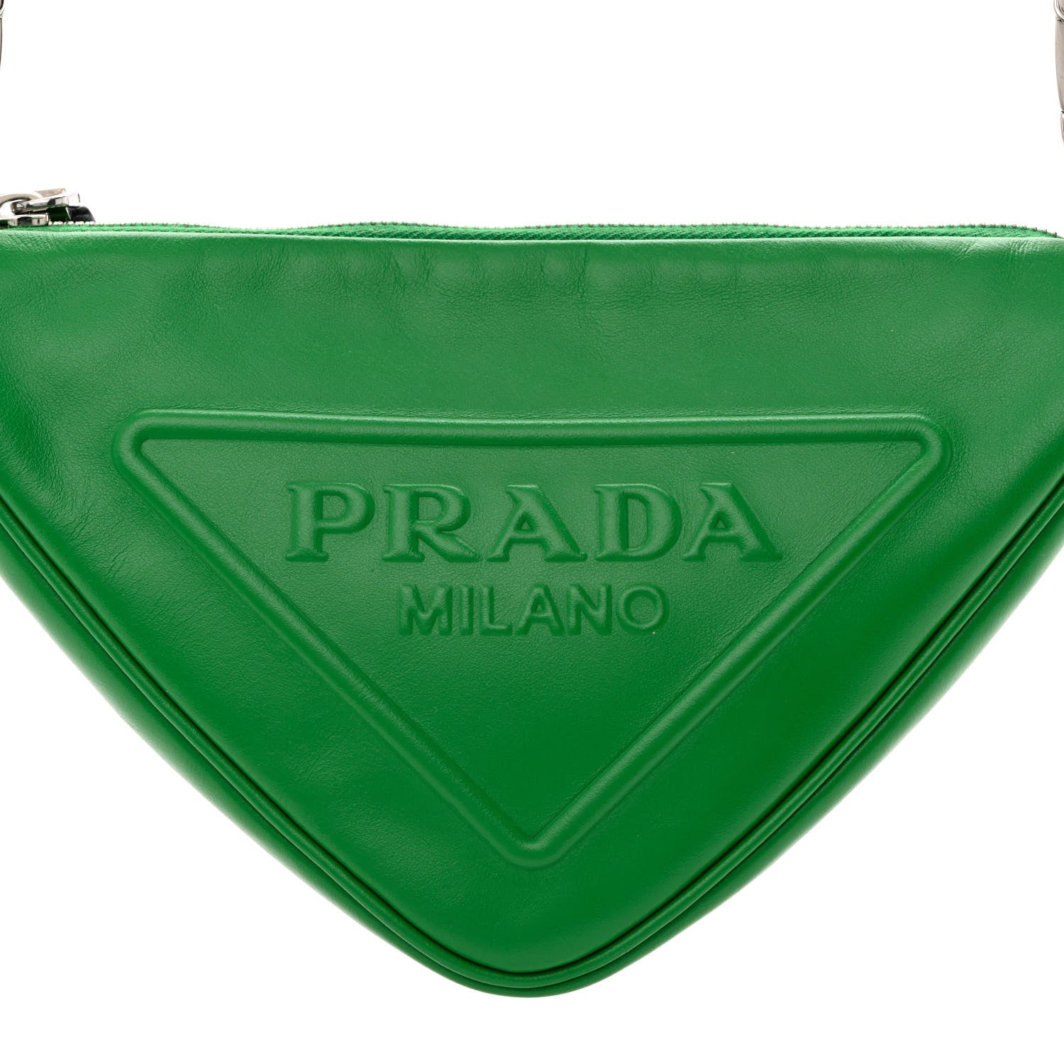 Prada Grace Lux Triangle Shoulder Bag Mango 9 of 13