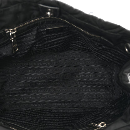 Prada Nylon Tessuto Impuntu Quilted Tote Black 6 of 9