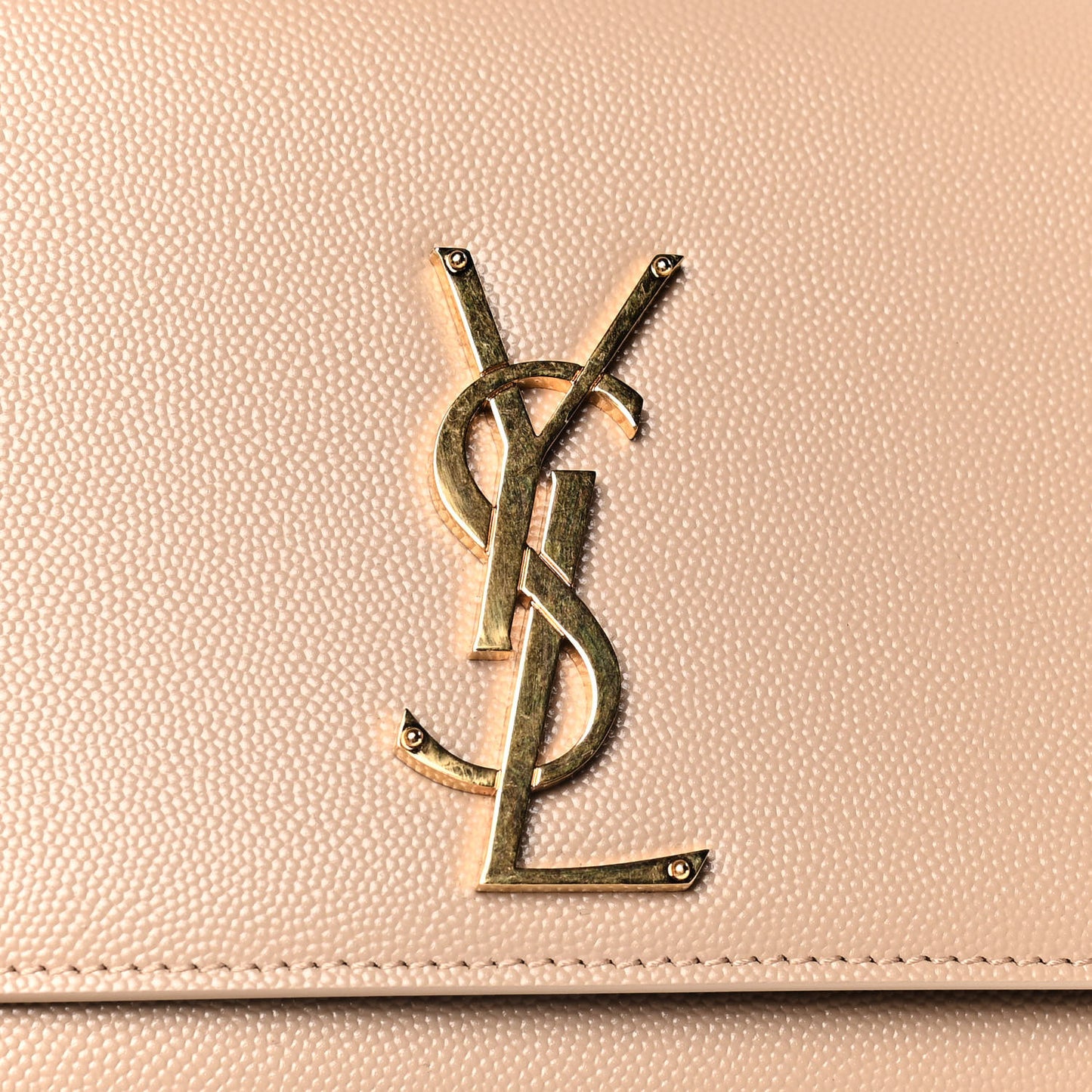 Grain De Poudre Medium Monogram Kate Satchel Dark Beige