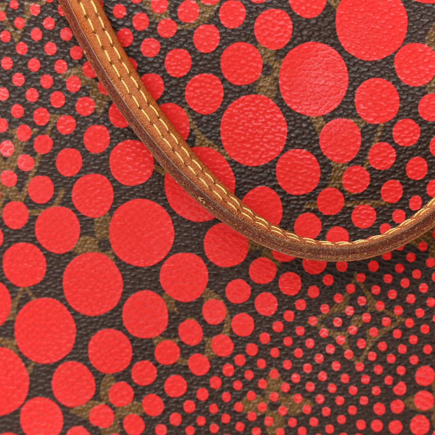 Louis Vuitton Monogram Kusama Waves Neverfull MM Red 18 of 24