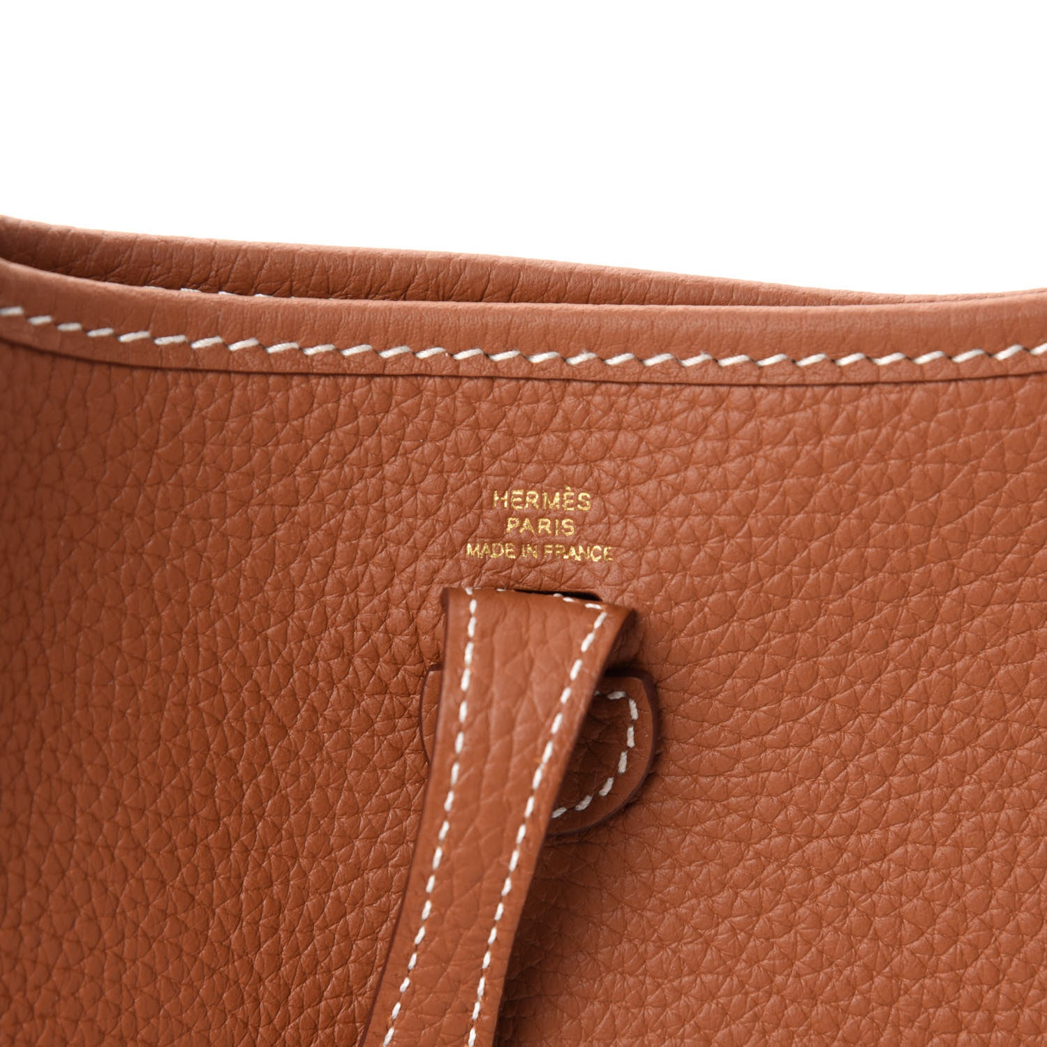 Hermes Taurillon Clemence Evelyne TPM Gold 8 of 11