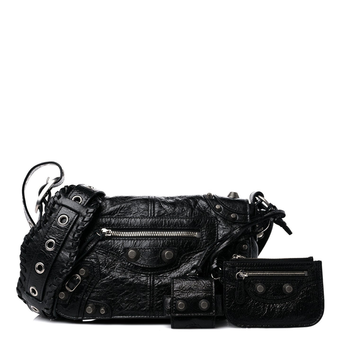Agneau Arena XS Le Cagole Flap Bag Black