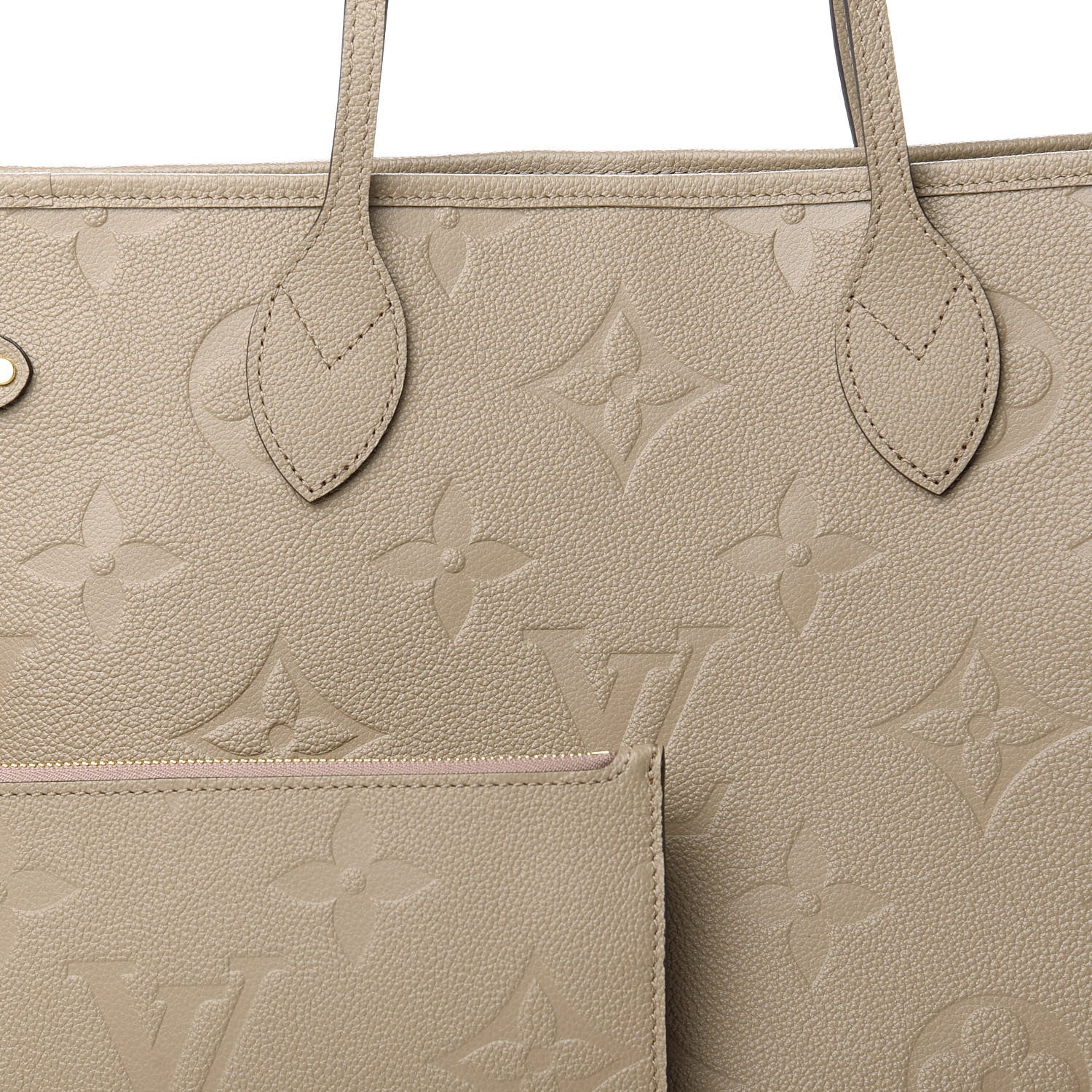 Louis Vuitton Empreinte Monogram Giant Neverfull MM Tourterelle 9 of 10