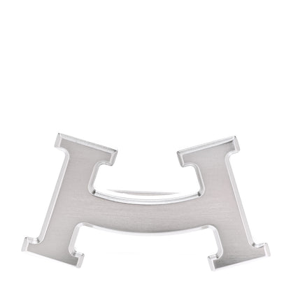 Hermes Palladium Smile H Brooch 1 of 5